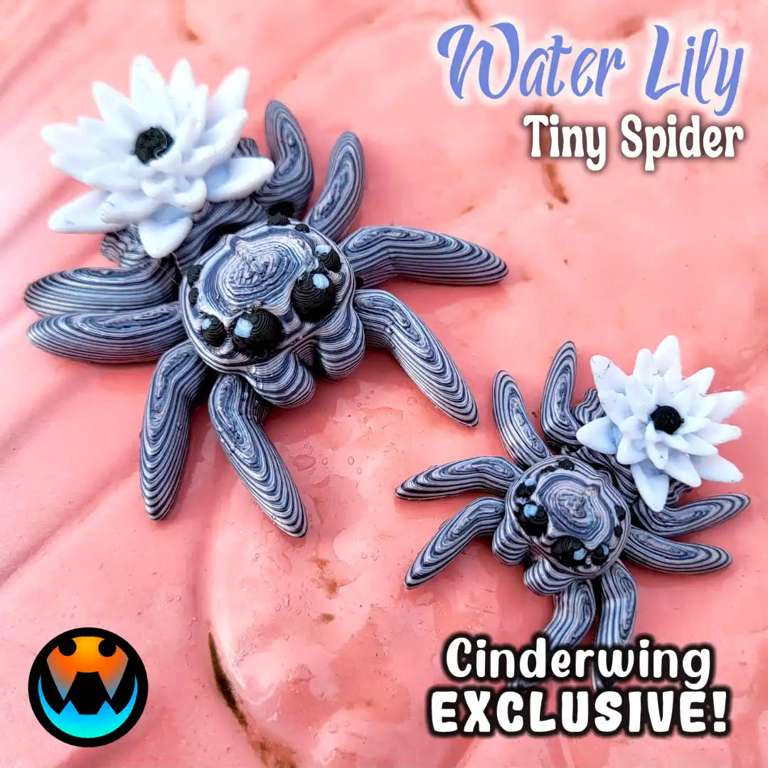 Articulated Themed Spiders - Arachnid Desk Creature - 3D Printed Articulating Figure
