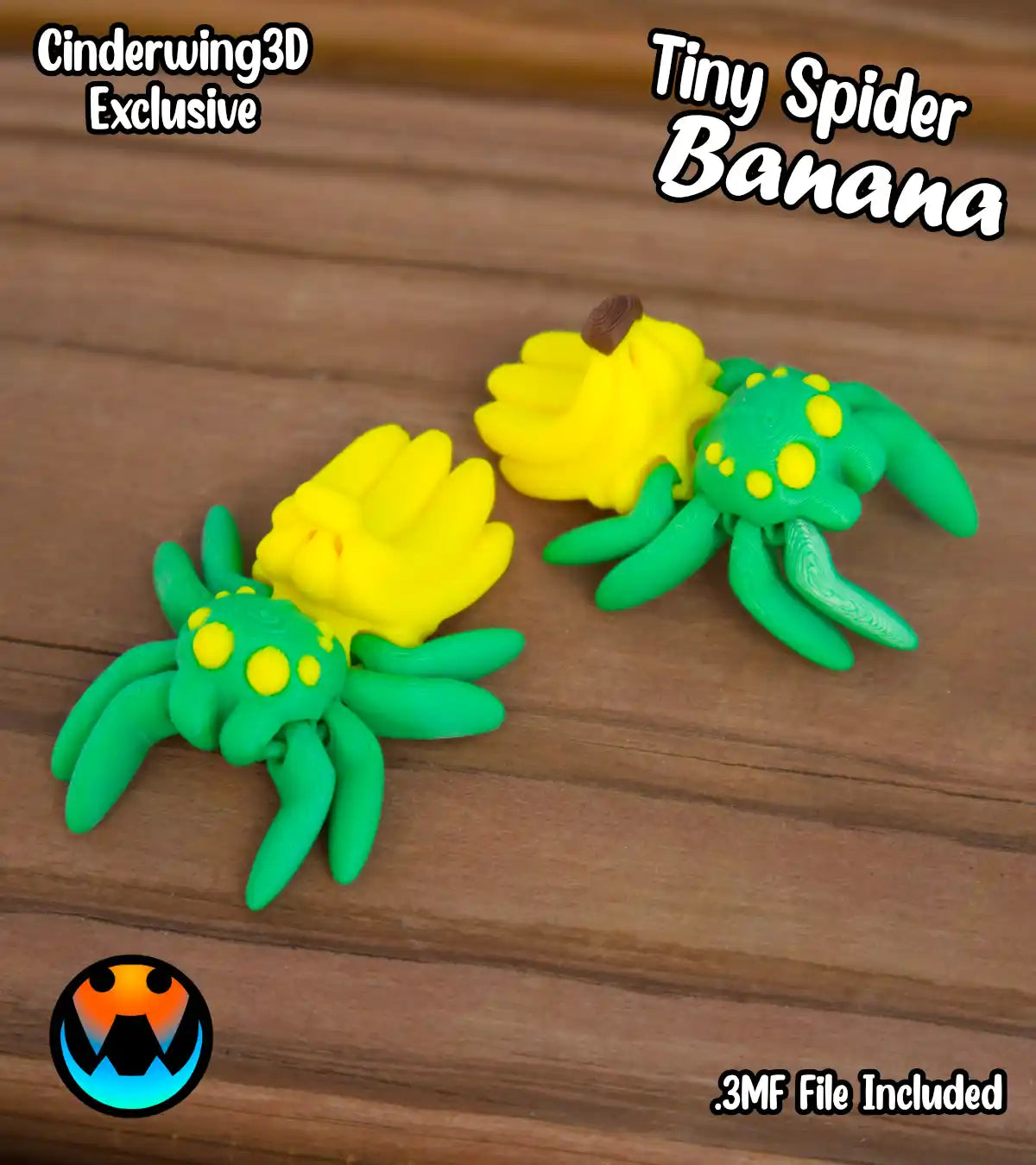 Articulated Themed Spiders - Arachnid Desk Creature - 3D Printed Articulating Figure