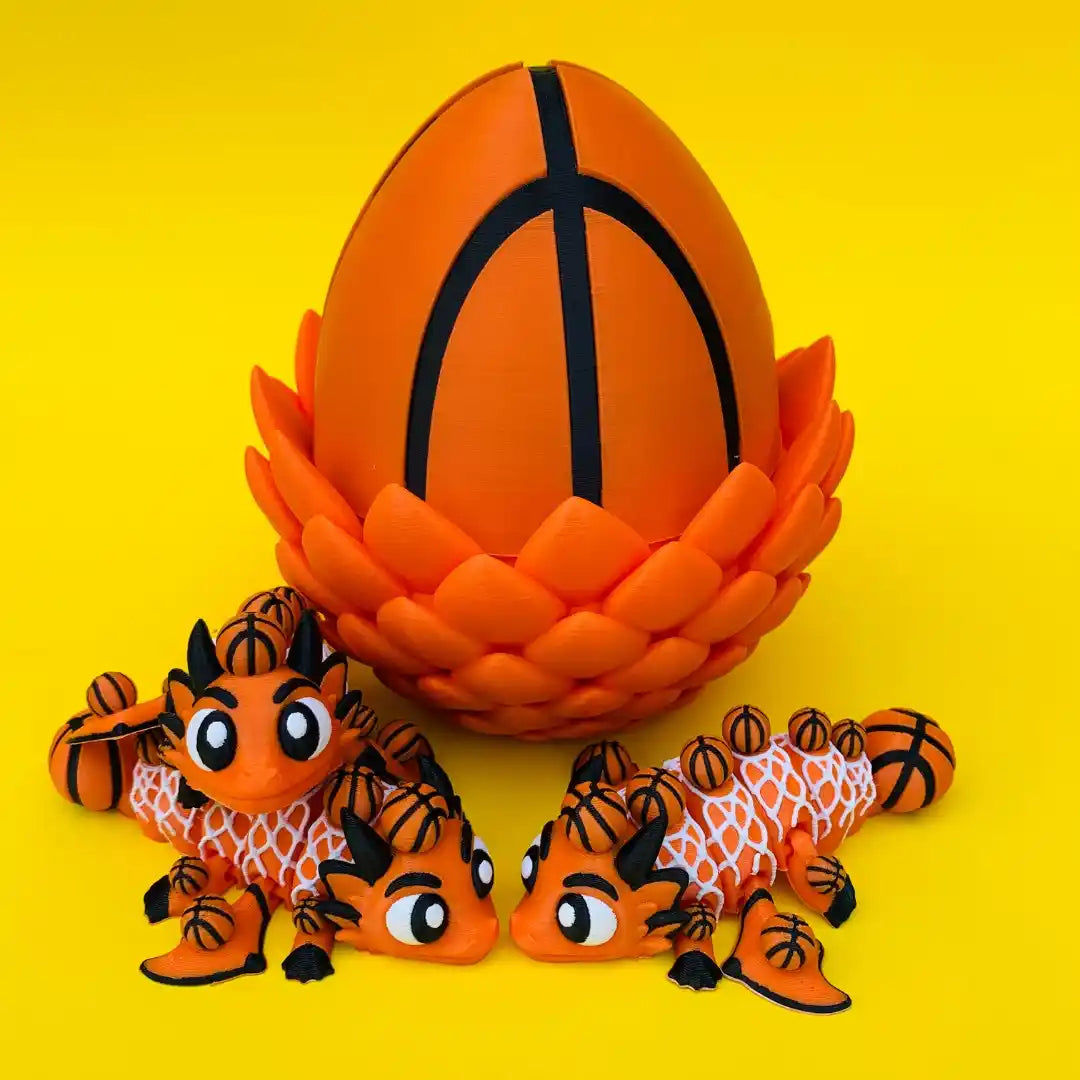 Themed Mini Dragons - Themed Dragons with Matching Eggs - 3D Printed Articulating Figure