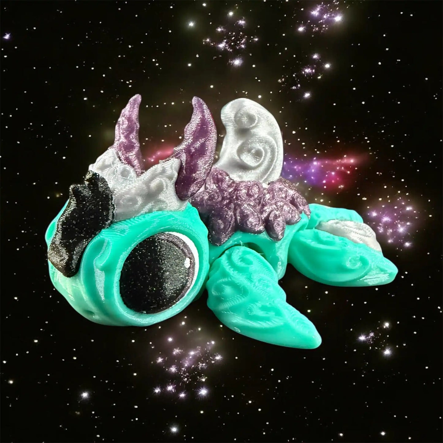 Zodiac Turtles - Astrology Themed Desk Creature - 3D Printed Articulating Figure