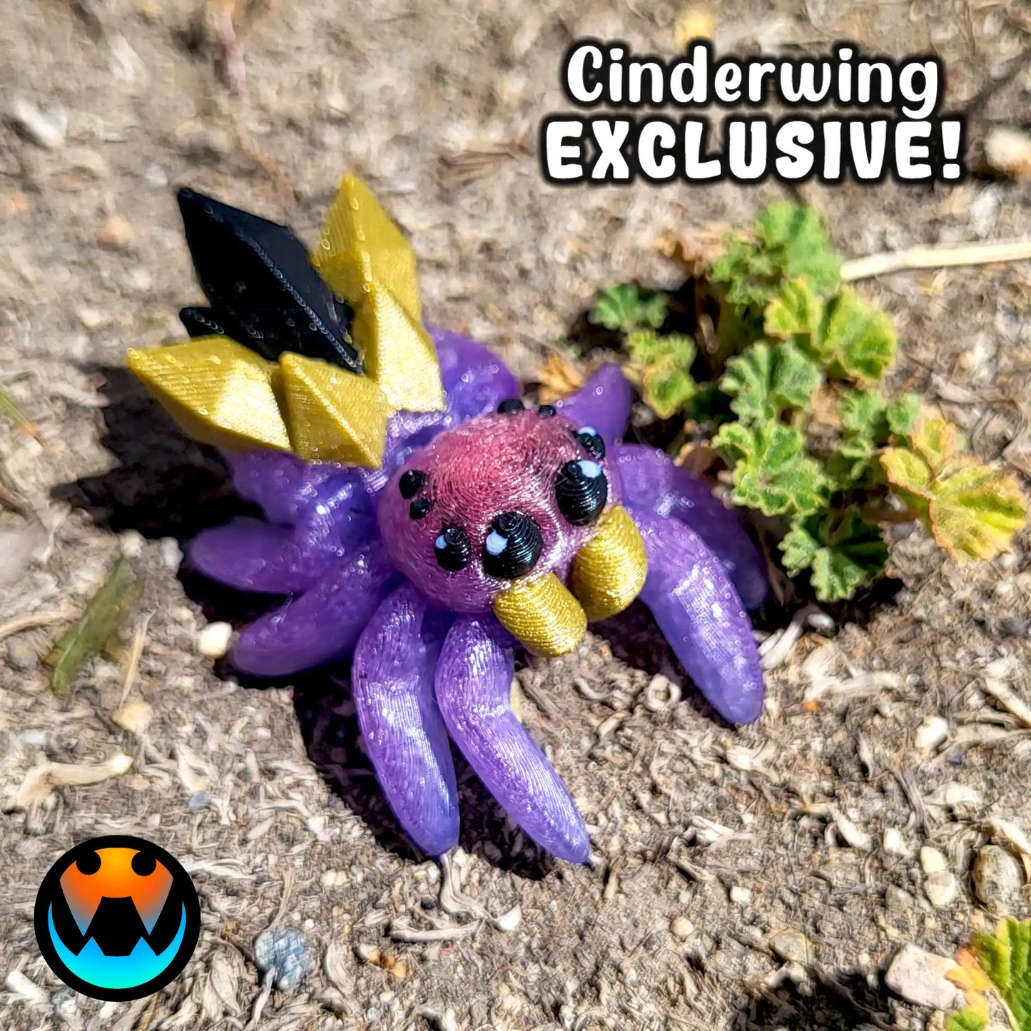 Articulated Themed Spiders - Arachnid Desk Creature - 3D Printed Articulating Figure