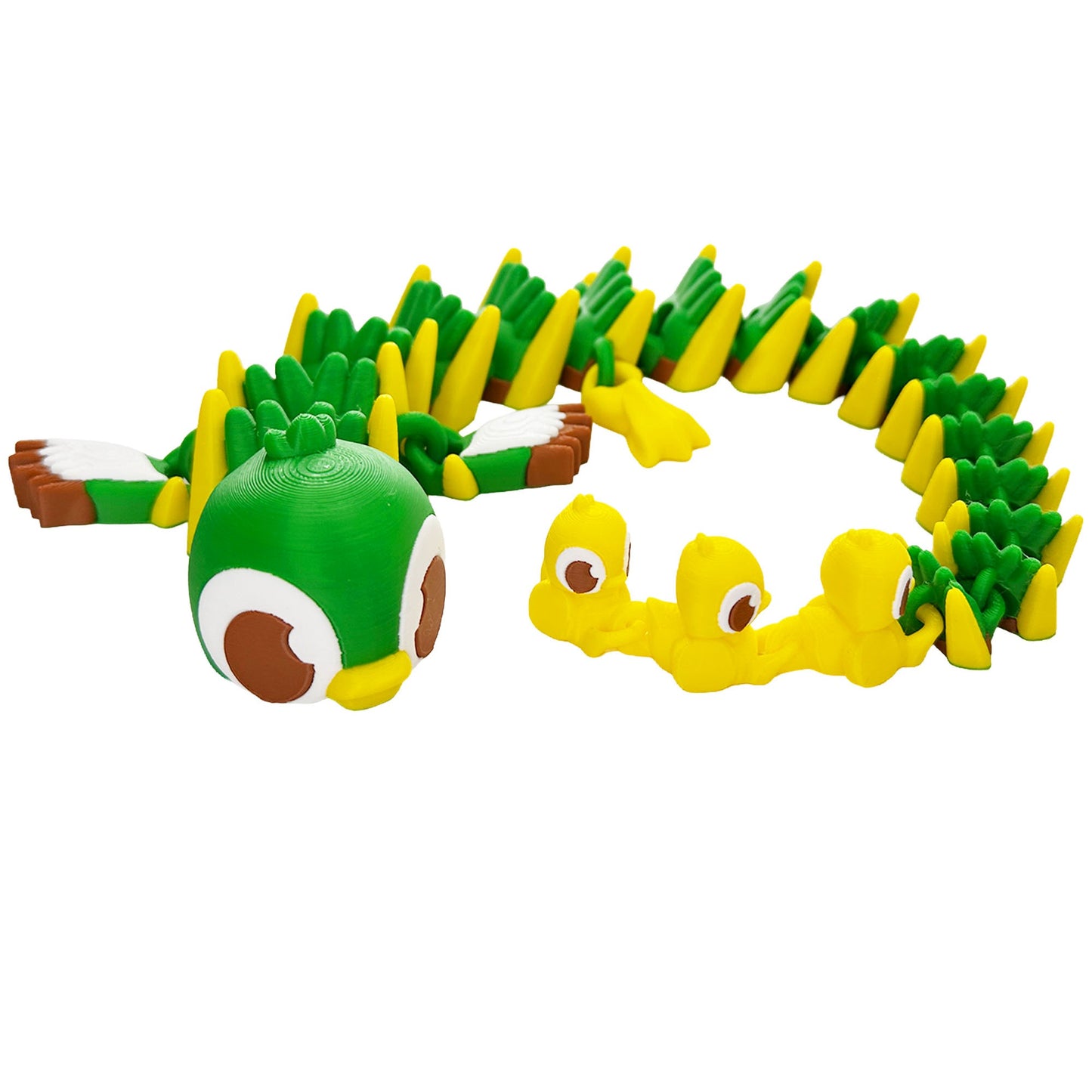 Large Animal Fusion Dragons - Ultimate Mashup Dragons - 3D Printed Articulating Figure