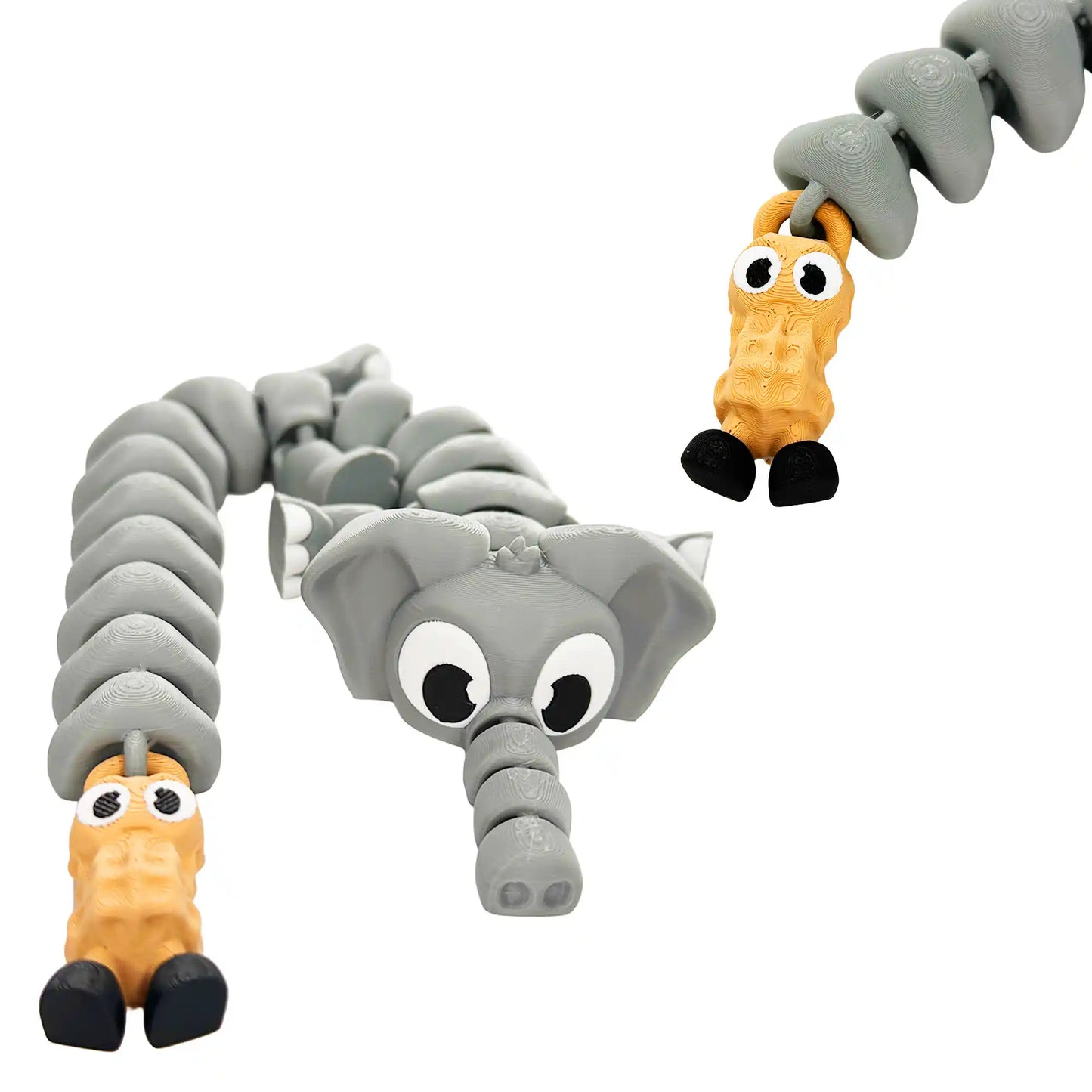 Large Animal Fusion Dragons - Ultimate Mashup Dragons - 3D Printed Articulating Figure