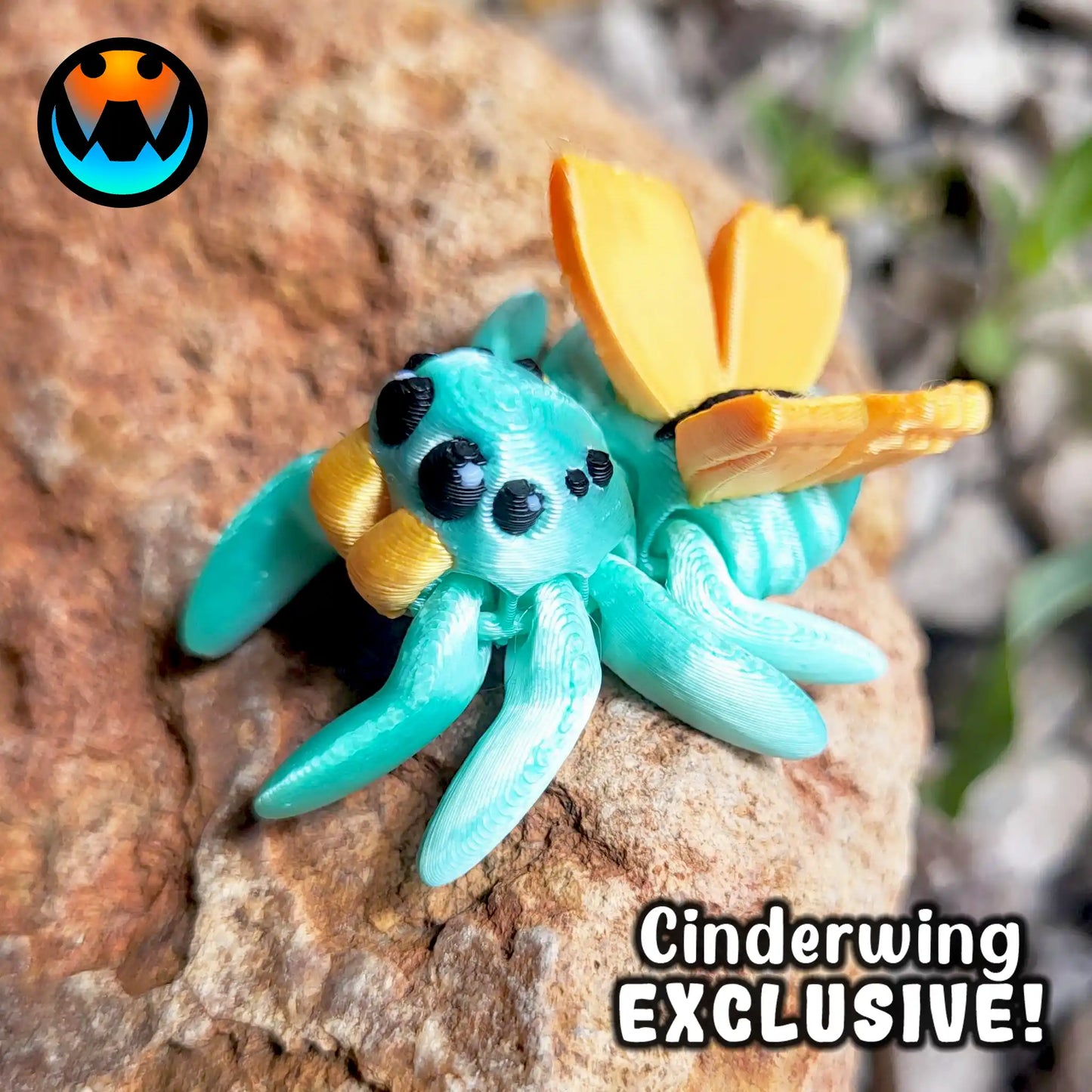 Articulated Themed Spiders - Arachnid Desk Creature - 3D Printed Articulating Figure