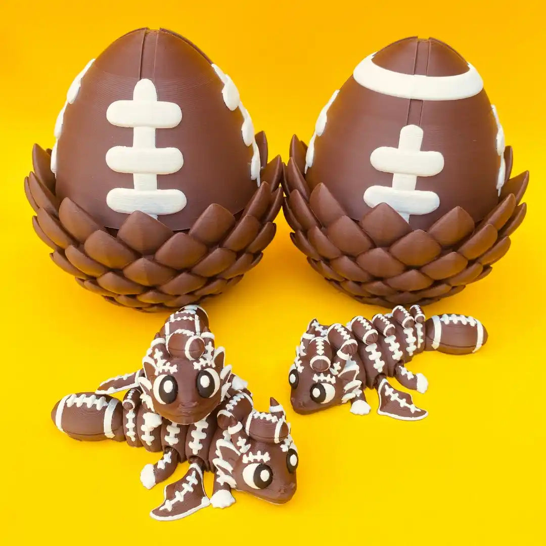 Themed Mini Dragons - Themed Dragons with Matching Eggs - 3D Printed Articulating Figure