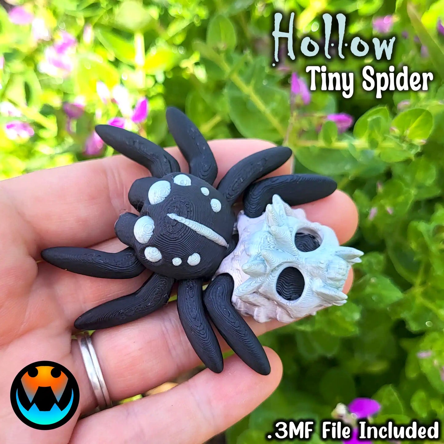 Articulated Themed Spiders - Arachnid Desk Creature - 3D Printed Articulating Figure