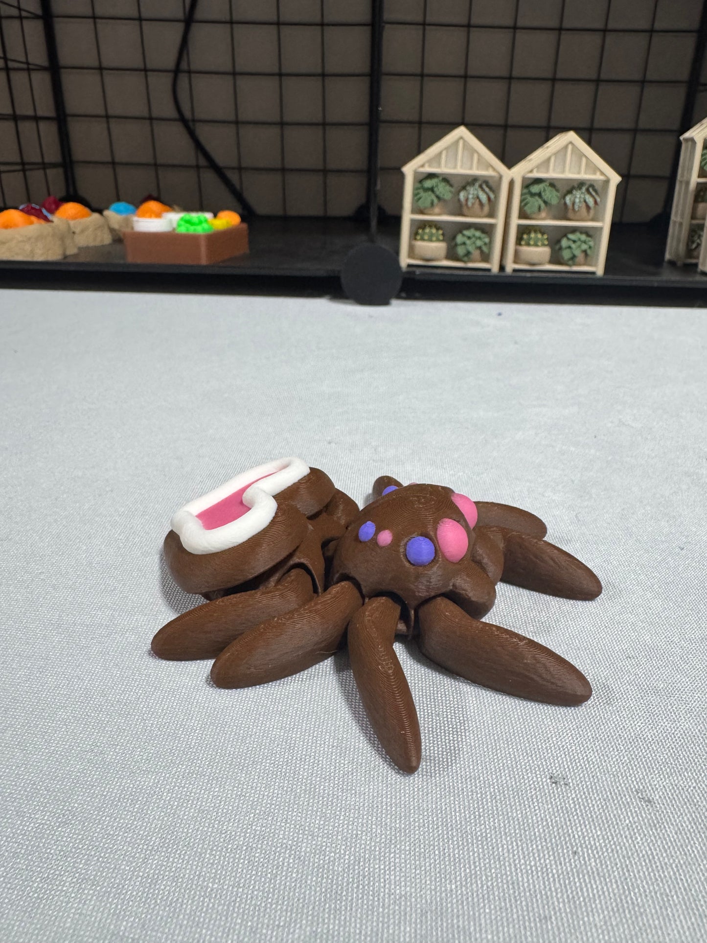 Articulated Themed Spiders - Arachnid Desk Creature - 3D Printed Articulating Figure