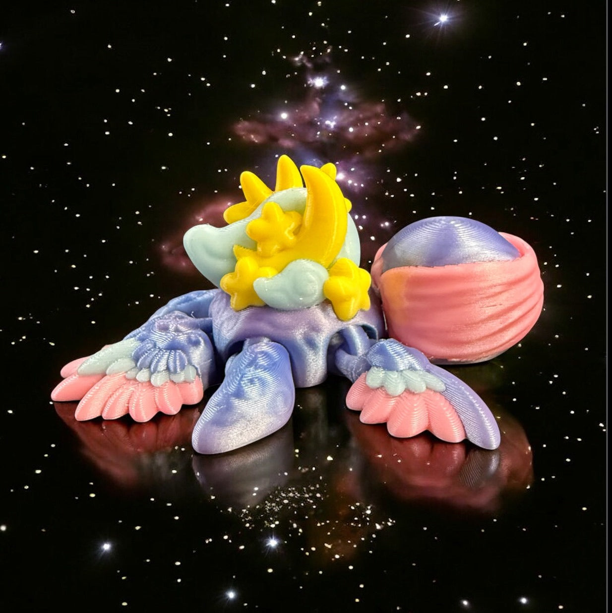 Zodiac Turtles - Astrology Themed Desk Creature - 3D Printed Articulating Figure