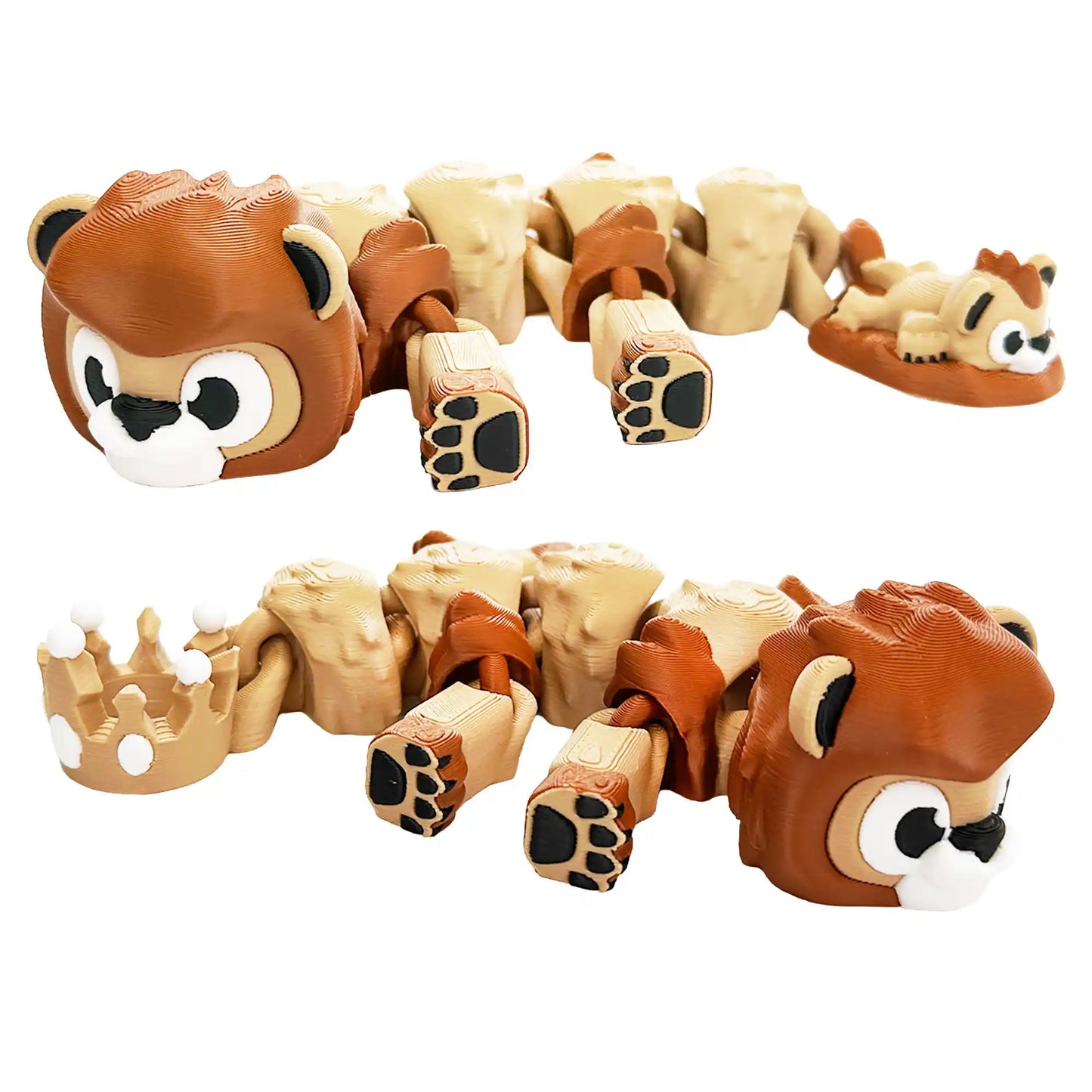 Mini Animal Fusion Dragons - Ultimate Mashup Mini Dragons - 3D Printed Articulating Figure