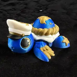 Military Turtles - Patriotic Themed Desk Creature - 3D Printed Articulating Figure