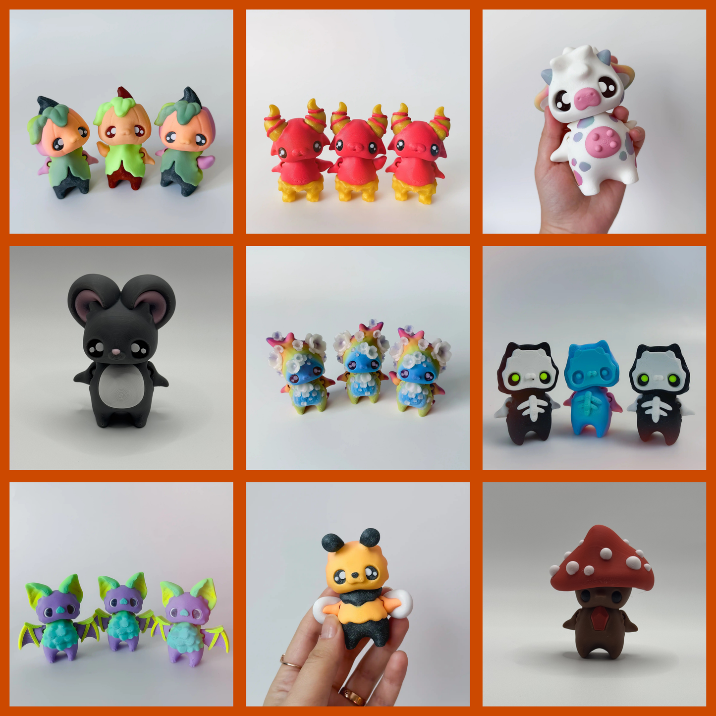 Pixie Creatures - Mystical Desk Buddies - 3D Printed Articulating Figure