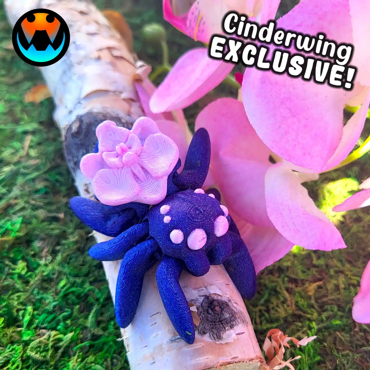 Articulated Themed Spiders - Arachnid Desk Creature - 3D Printed Articulating Figure