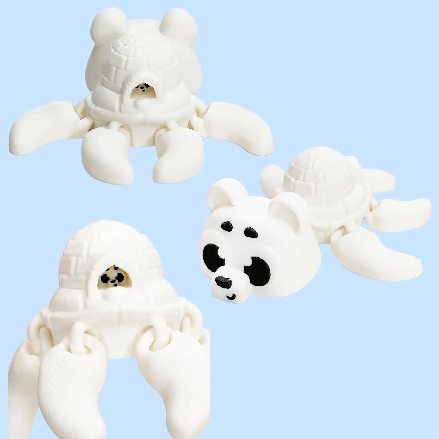 Animal Fusion Turtles - Ultimate Mashup Turtles - 3D Printed Articulating Figure