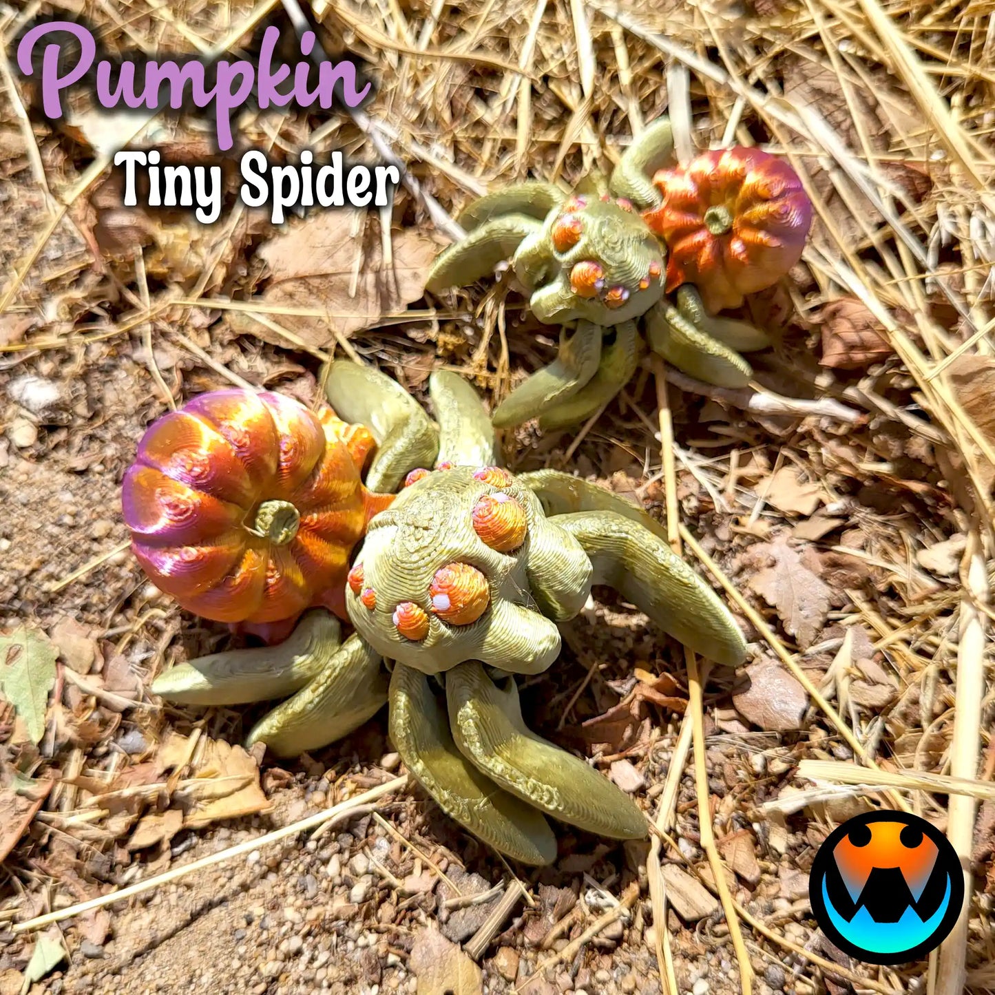 Articulated Themed Spiders - Arachnid Desk Creature - 3D Printed Articulating Figure