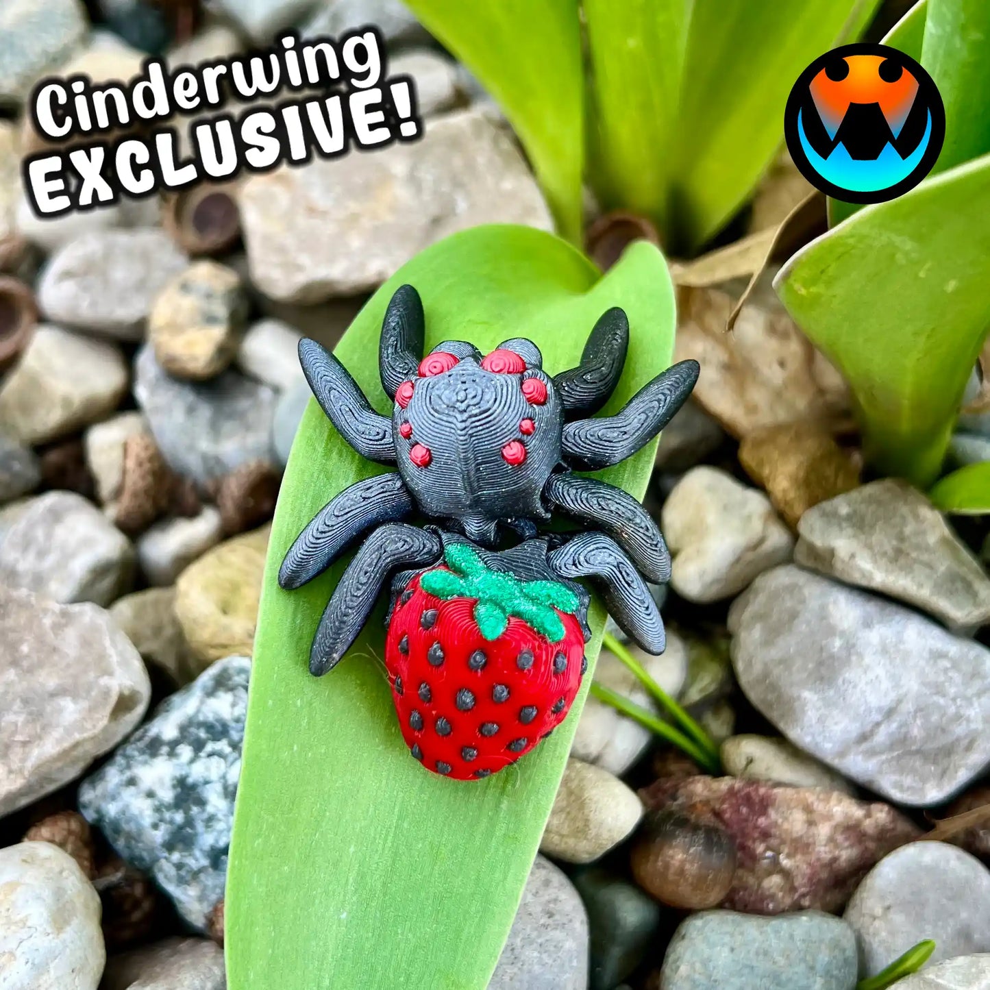 Articulated Themed Spiders - Arachnid Desk Creature - 3D Printed Articulating Figure