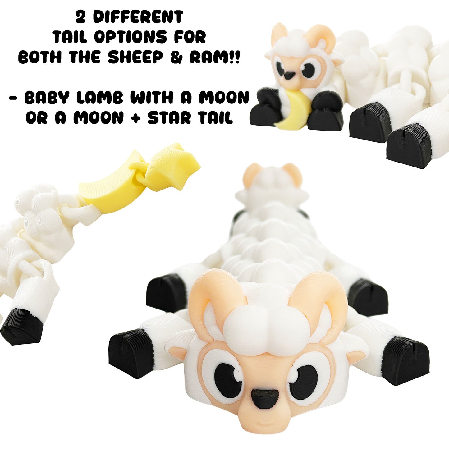 Mini Animal Fusion Dragons - Ultimate Mashup Mini Dragons - 3D Printed Articulating Figure