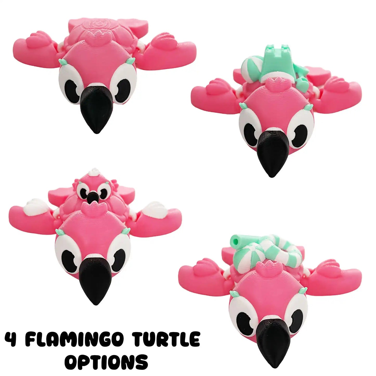 Animal Fusion Turtles - Ultimate Mashup Turtles - 3D Printed Articulating Figure
